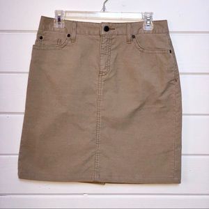 L.L. Bean Corduroy Skirt - Fawn - Sz 8
